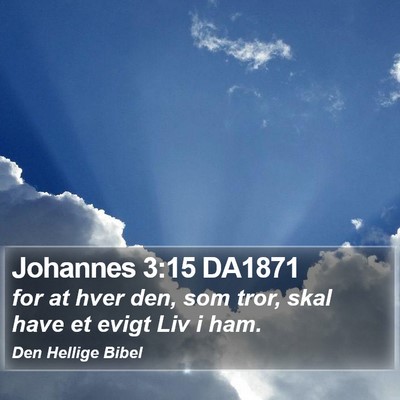 Johannes 3:15 DA1871 Bible Verse Image