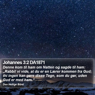 Johannes 3:2 DA1871 Bible Verse Image