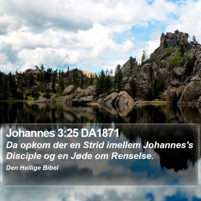 Johannes 3:25 DA1871 Bible Verse Image