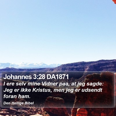 Johannes 3:28 DA1871 Bible Verse Image