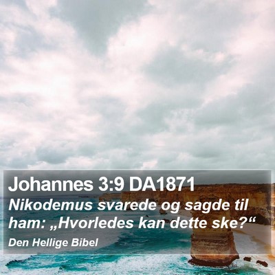 Johannes 3:9 DA1871 Bible Verse Image