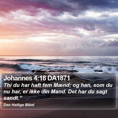 Johannes 4:18 DA1871 Bible Verse Image