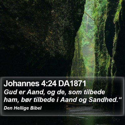 Johannes 4:24 DA1871 Bible Verse Image