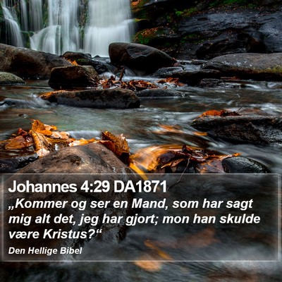 Johannes 4:29 DA1871 Bible Verse Image