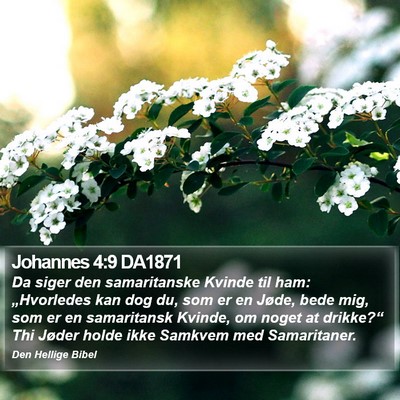 Johannes 4:9 DA1871 Bible Verse Image