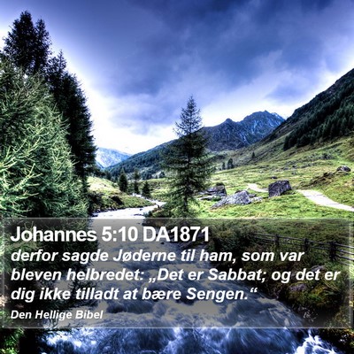 Johannes 5:10 DA1871 Bible Verse Image