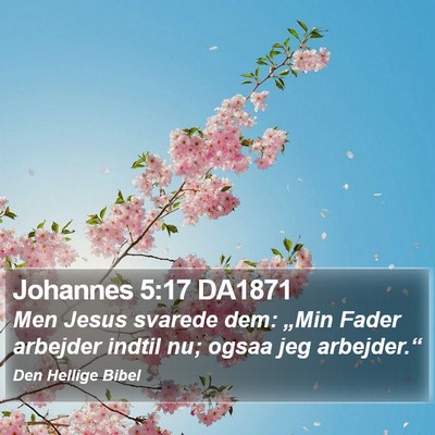 Johannes 5:17 DA1871 Bible Verse Image