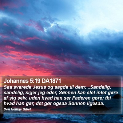 Johannes 5:19 DA1871 Bible Verse Image