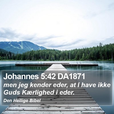 Johannes 5:42 DA1871 Bible Verse Image