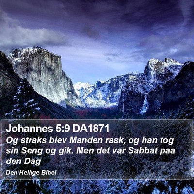 Johannes 5:9 DA1871 Bible Verse Image