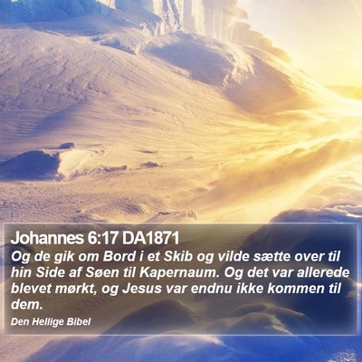 Johannes 6:17 DA1871 Bible Verse Image