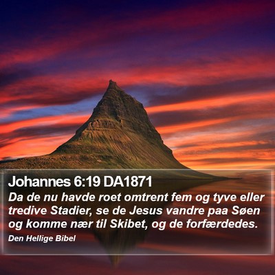 Johannes 6:19 DA1871 Bible Verse Image