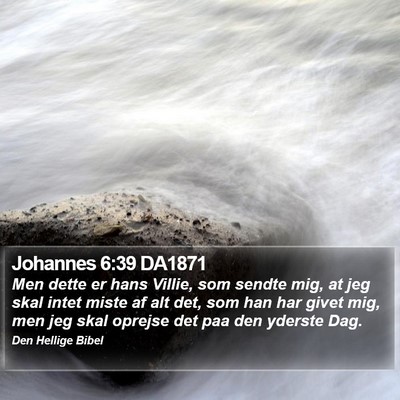 Johannes 6:39 DA1871 Bible Verse Image