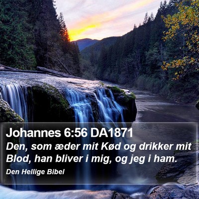 Johannes 6:56 DA1871 Bible Verse Image