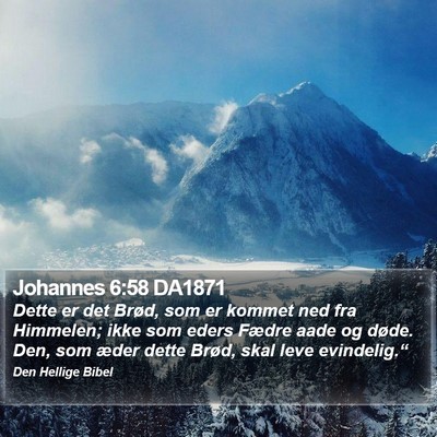 Johannes 6:58 DA1871 Bible Verse Image