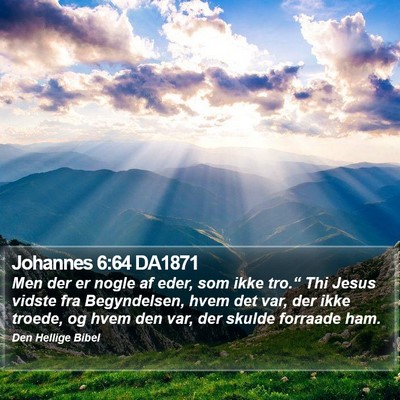 Johannes 6:64 DA1871 Bible Verse Image