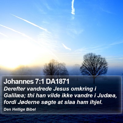 Johannes 7:1 DA1871 Bible Verse Image