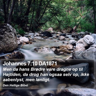 Johannes 7:10 DA1871 Bible Verse Image