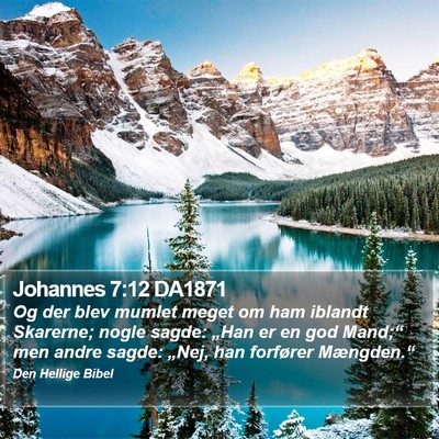 Johannes 7:12 DA1871 Bible Verse Image