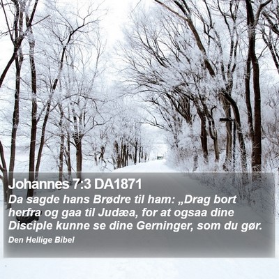 Johannes 7:3 DA1871 Bible Verse Image
