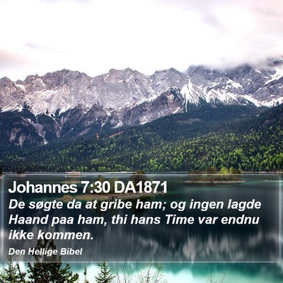 Johannes 7:30 DA1871 Bible Verse Image