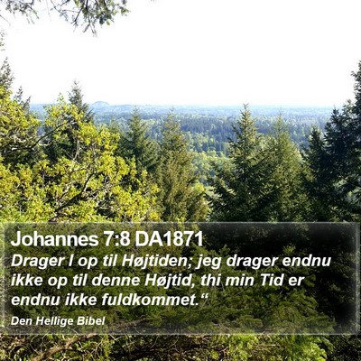 Johannes 7:8 DA1871 Bible Verse Image