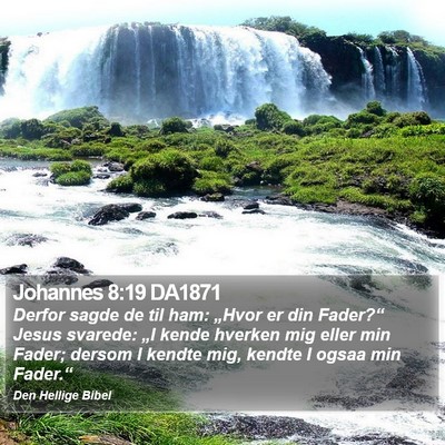 Johannes 8:19 DA1871 Bible Verse Image