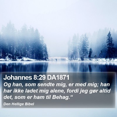 Johannes 8:29 DA1871 Bible Verse Image