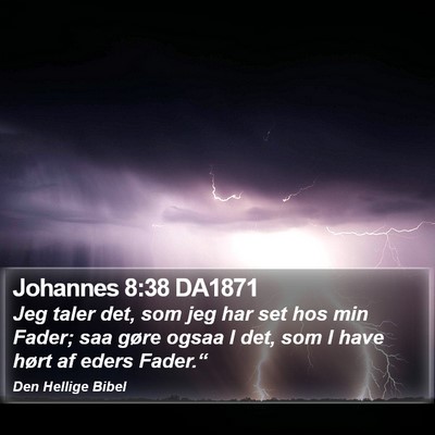 Johannes 8:38 DA1871 Bible Verse Image