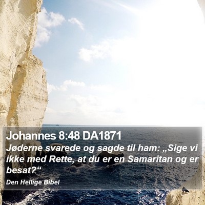 Johannes 8:48 DA1871 Bible Verse Image