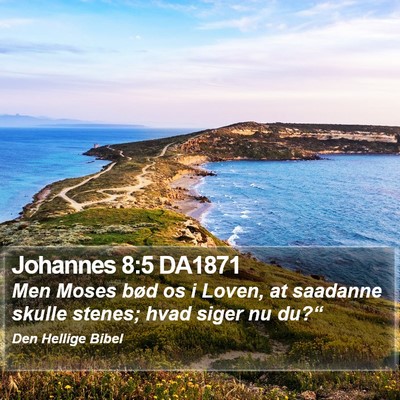 Johannes 8:5 DA1871 Bible Verse Image