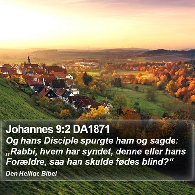 Johannes 9:2 DA1871 Bible Verse Image