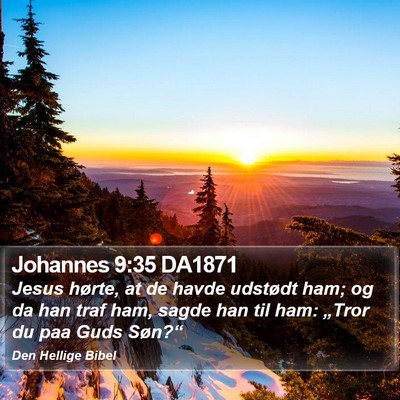 Johannes 9:35 DA1871 Bible Verse Image