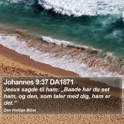 Johannes 9:37 DA1871 Bible Verse Image
