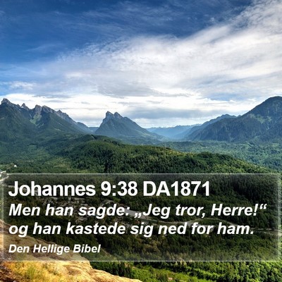 Johannes 9:38 DA1871 Bible Verse Image