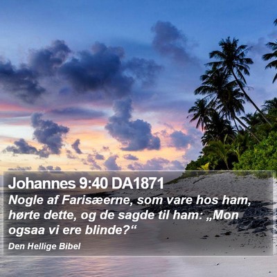 Johannes 9:40 DA1871 Bible Verse Image