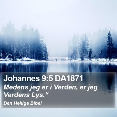 Johannes 9:5 DA1871 Bible Verse Image