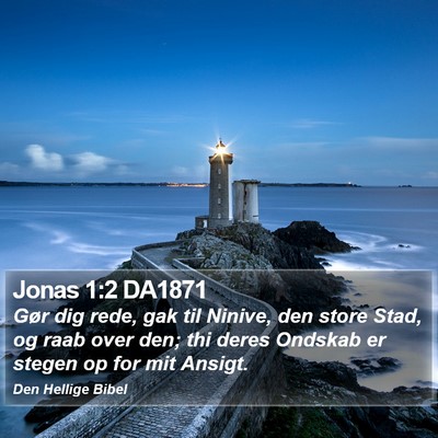 Jonas 1:2 DA1871 Bible Verse Image