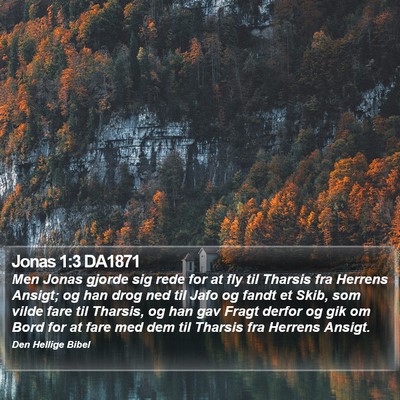 Jonas 1:3 DA1871 Bible Verse Image