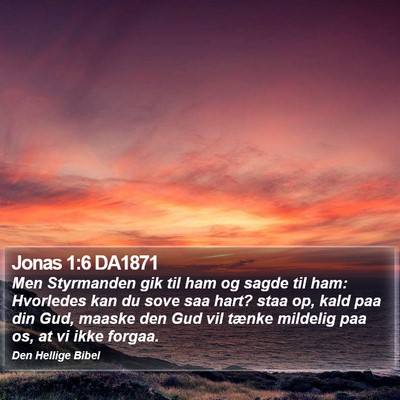 Jonas 1:6 DA1871 Bible Verse Image