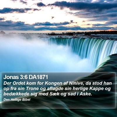 Jonas 3:6 DA1871 Bible Verse Image