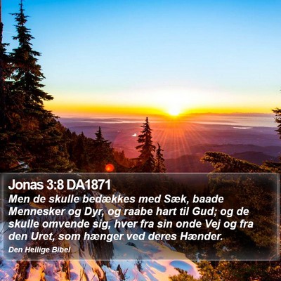 Jonas 3:8 DA1871 Bible Verse Image