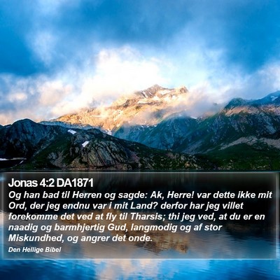 Jonas 4:2 DA1871 Bible Verse Image