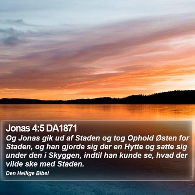 Jonas 4:5 DA1871 Bible Verse Image