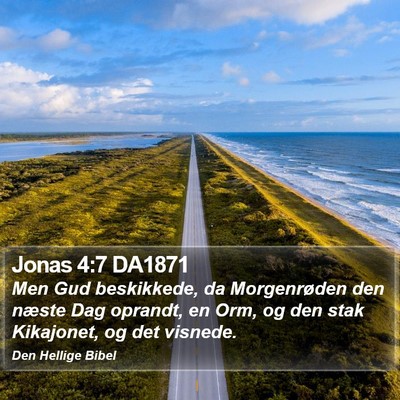 Jonas 4:7 DA1871 Bible Verse Image