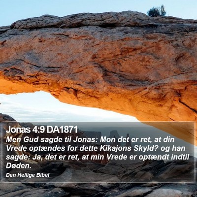 Jonas 4:9 DA1871 Bible Verse Image