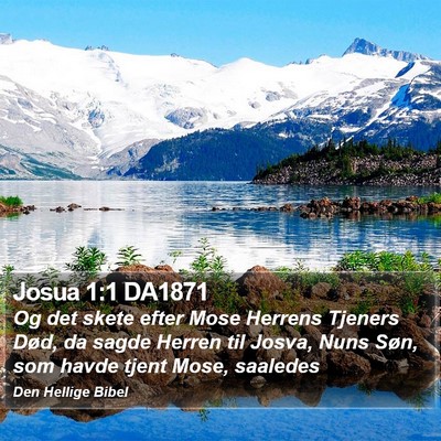 Josua 1:1 DA1871 Bible Verse Image