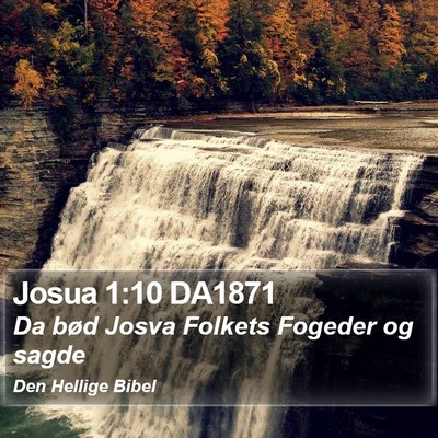 Josua 1:10 DA1871 Bible Verse Image