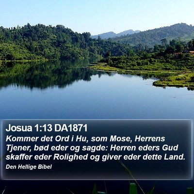 Josua 1:13 DA1871 Bible Verse Image