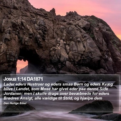 Josua 1:14 DA1871 Bible Verse Image